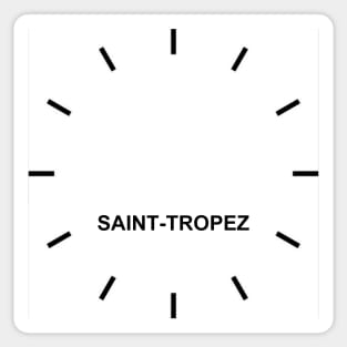 Saint-Tropez Time Zone Wall clock Sticker